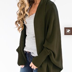 ✨SOLD ON MERC ✨ Olive green cardigan